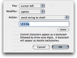 Terminal Key Editing